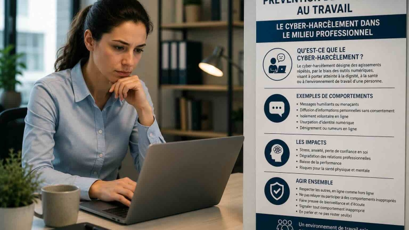 Prévention des violences au travail – le cyber-harcèlement dans le milieu professionnel